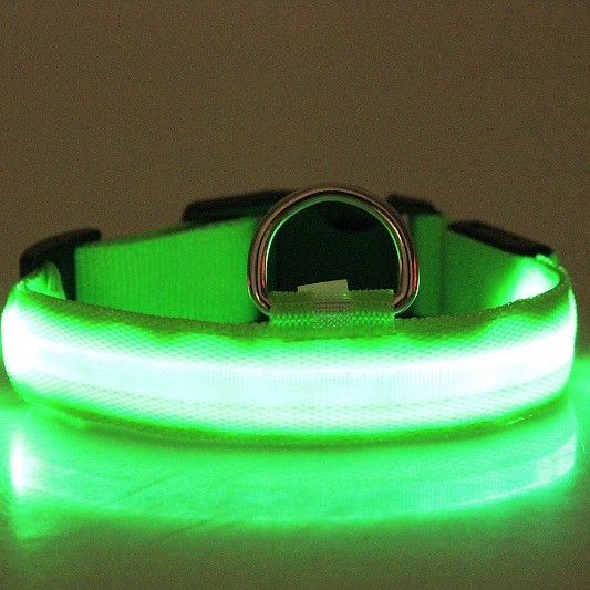 Collar con luz Led para Perros.