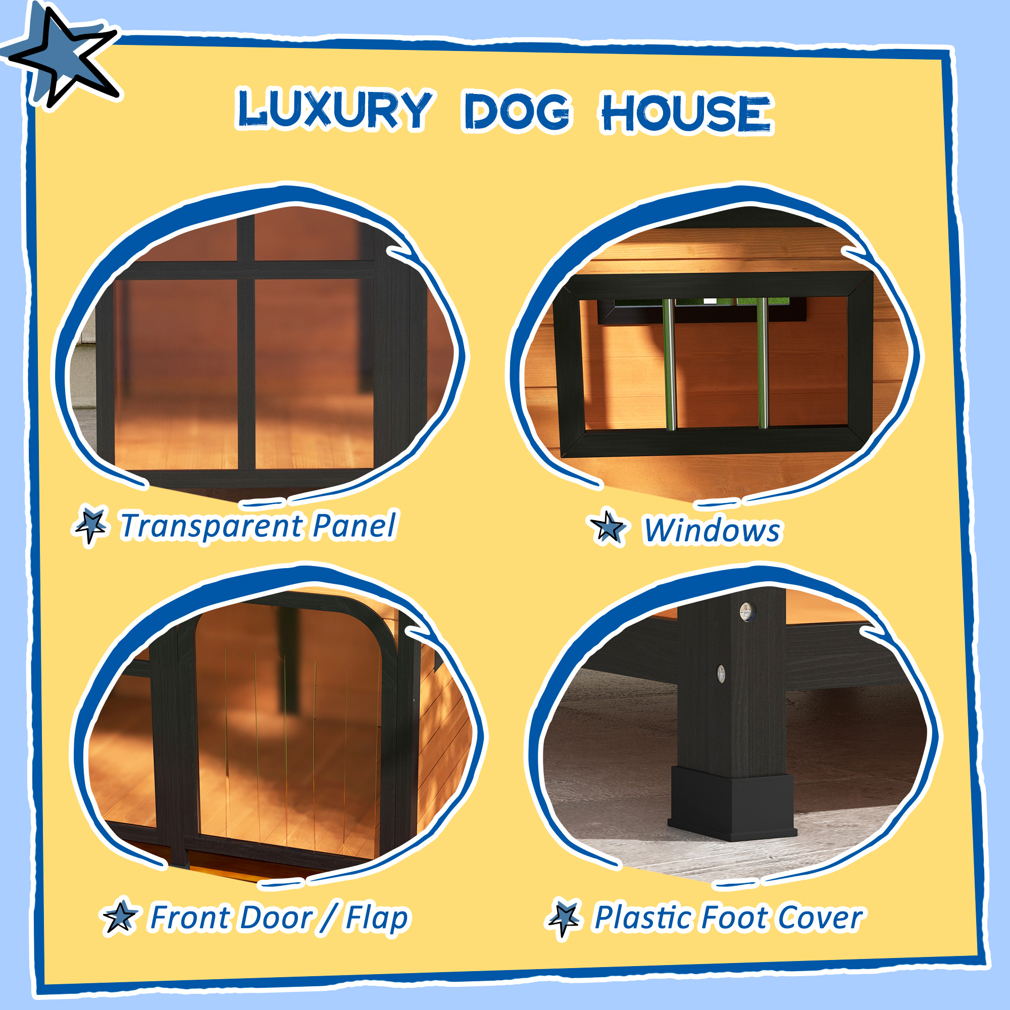 Casa para Perros de Madera - Exterior. - Imagen 5