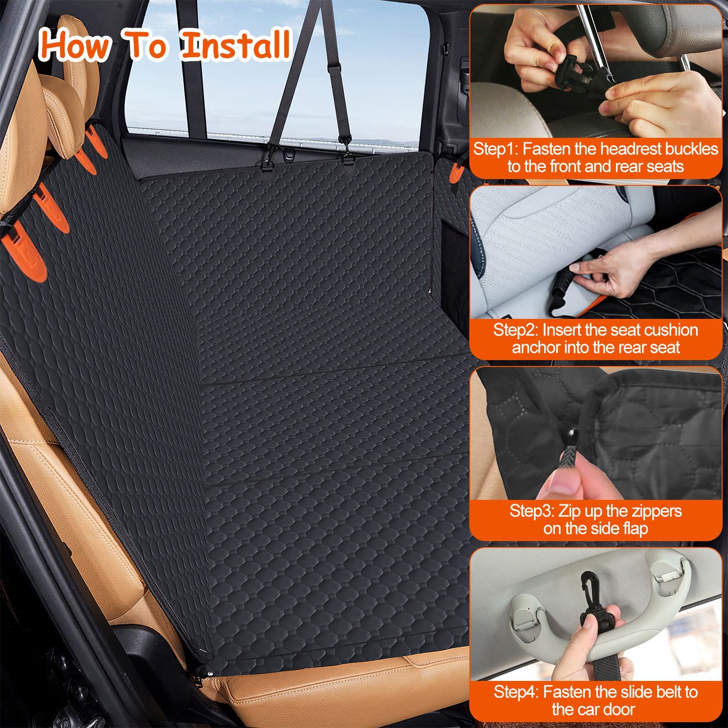 Funda para Coches Impermeable - Sitio para Perros. - Imagen 6
