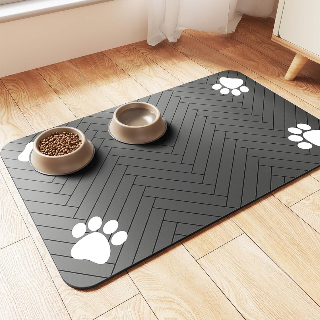Alfombrilla absorvente para comederos de Perros.
