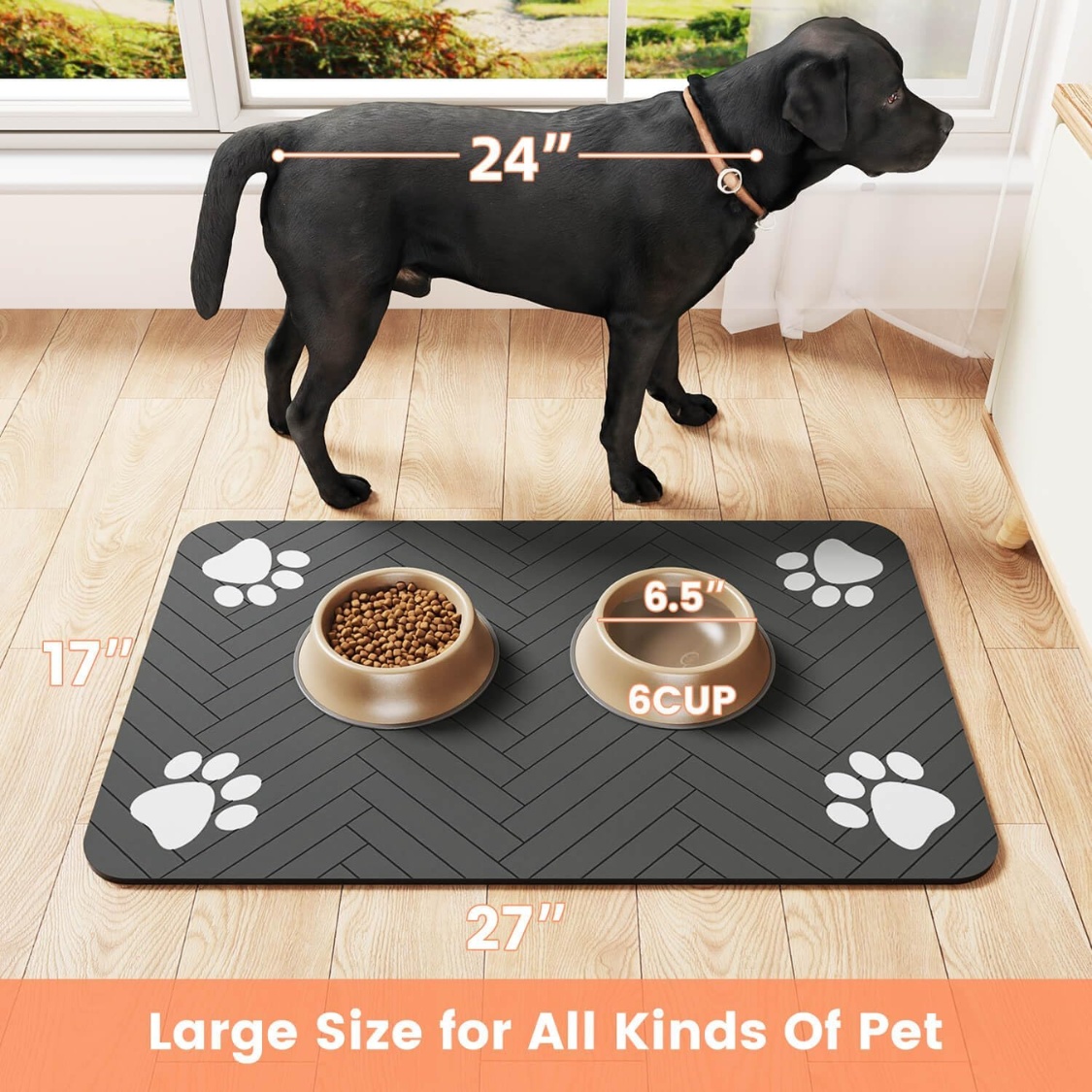 Alfombrilla absorvente para comederos de Perros. - Imagen 5
