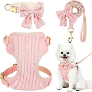 Conjunto de Arnes, Collar y Correa para Perros Pequeños.