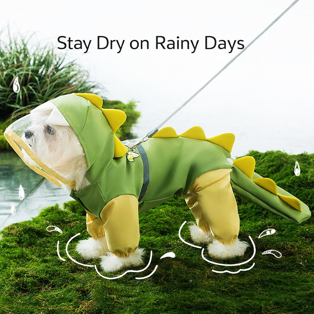 Impermeable de Dinosaurio para Perros - Todos los tamaños